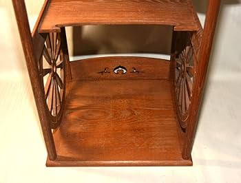 Amazon.co.jp: 99初荷です茶道具淡々斎好桑製御幸棚上部三方に